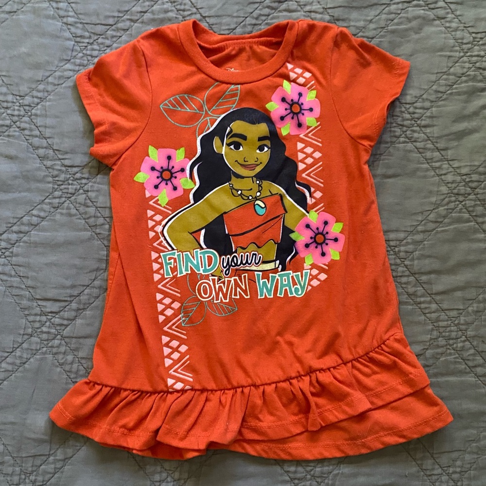 Disney Moana 💕4T Ruffle Shirt💕 3/$10
